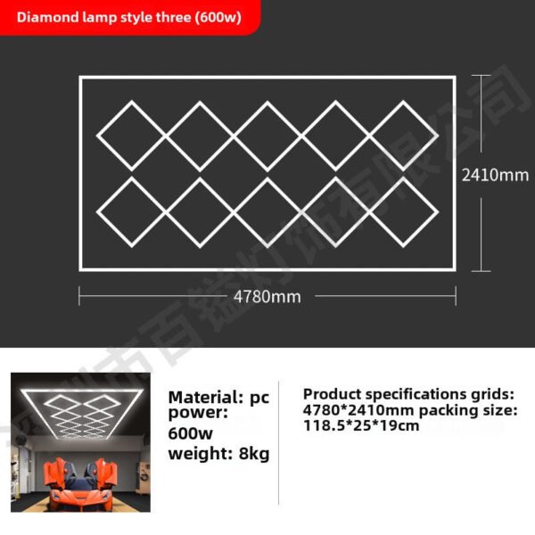 Hexagon Garage Light for Car Wash Station online Store - Image 8