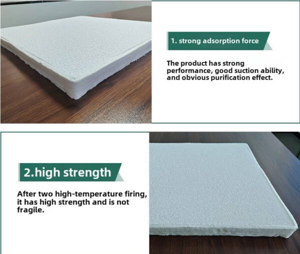 Large Size Alumina Silicon Carbide Foam Ceramic Filter Plate Foam Ceramic Filter Disc Industrial Filter Impurities - Image 7