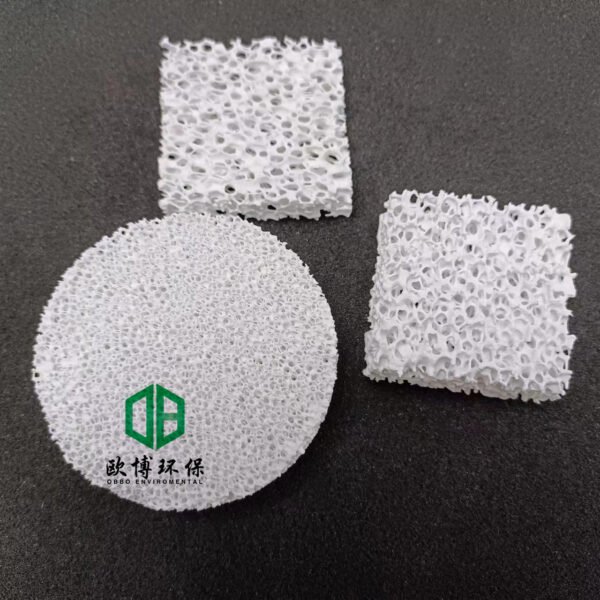 Large Size Alumina Silicon Carbide Foam Ceramic Filter Plate Foam Ceramic Filter Disc Industrial Filter Impurities