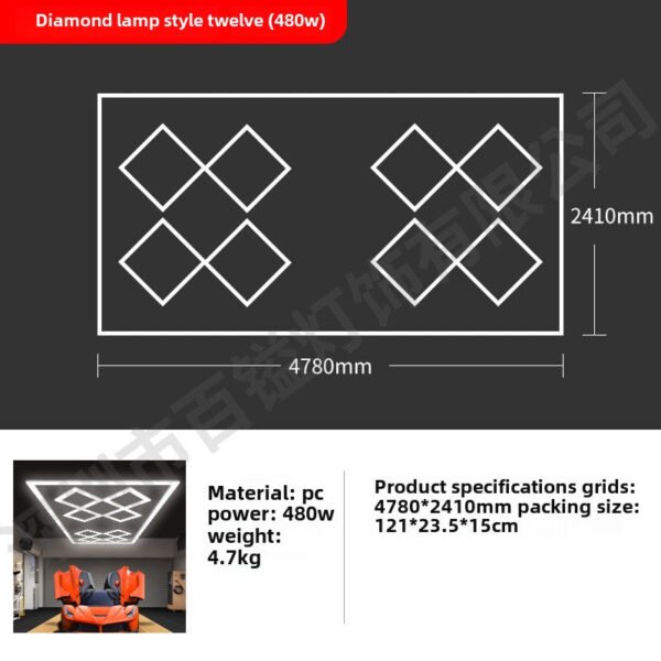 Hexagon Garage Light for Car Wash Station online Store - Image 17