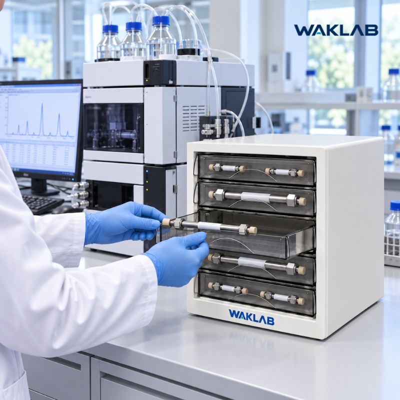 Five-Drawer Chromatography Column Storage Cabinet